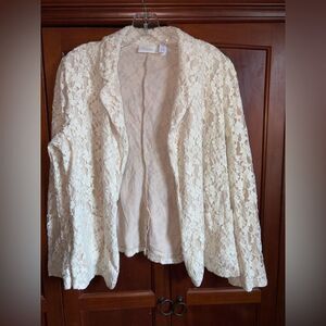 Chico's Beige Lace Cardigan #1629